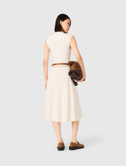 Maje Outlet / Ribbed dress with side slit