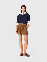 Maje Discount / Short suede skirt