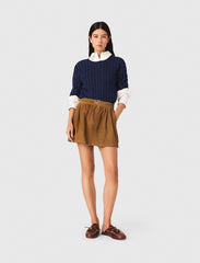 Maje Discount / Short suede skirt