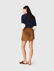 Maje Discount / Short suede skirt
