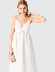 Maje Discount / Jewelled taffeta maxi dress