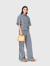 Maje New / Cropped linen-blend shirt