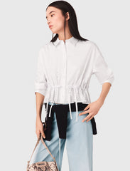 Maje Sale / Cotton shirt with rhinestones