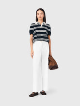 Maje On Sale / Wide-leg cotton trousers