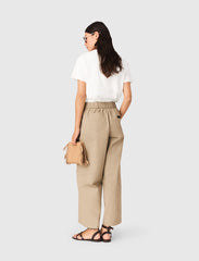 Maje Outlet / T-shirt with small embroidered logo