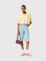 Maje Online / Short-sleeved tweed jacket