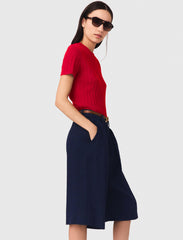 Maje Shop / Linen-blend Bermuda shorts