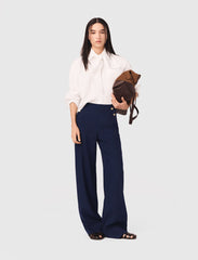 Maje Sale / Linen-blend sailor trousers