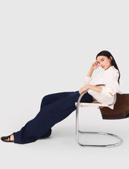 Maje Sale / Linen-blend sailor trousers