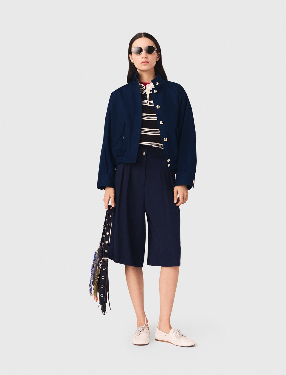 Maje On Sale / Cotton bomber jacket