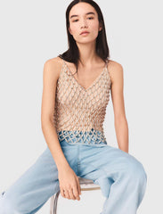 Maje New / Beaded top with lining
