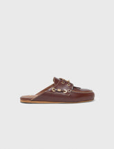 Maje Shop / Leather boat mules