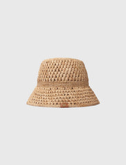 Maje On Sale / Crochet raffia bucket hat