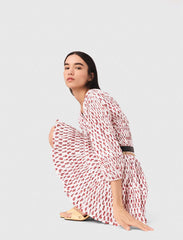 Maje On Sale / Patterned pleated dress