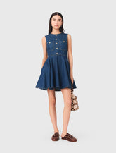 Maje On Sale / Short flared denim dress