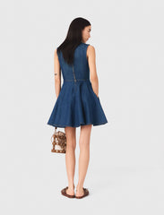 Maje On Sale / Short flared denim dress
