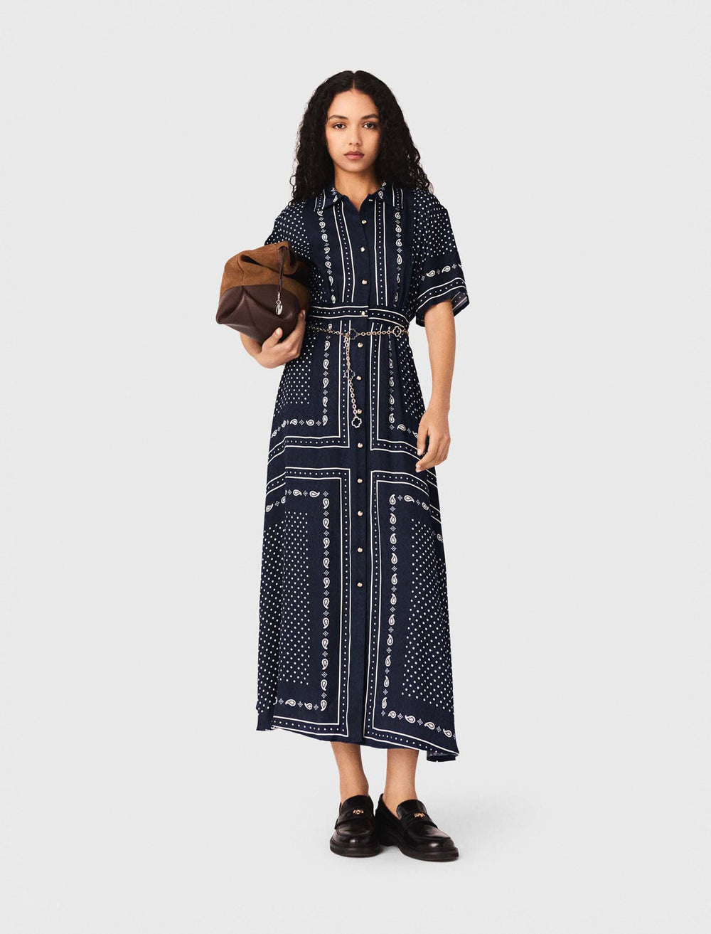 Maje Outlet / Flowy patterned maxi dress