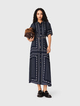 Maje Outlet / Flowy patterned maxi dress