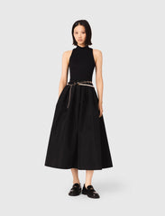 Maje Online / Mixed-material taffeta dress