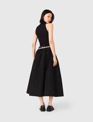 Maje Online / Mixed-material taffeta dress