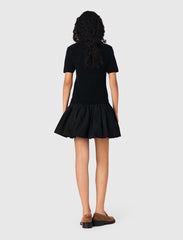 Maje Discount / Short knit and taffeta dress