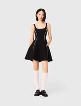Maje Online / Short dress with topstitch details