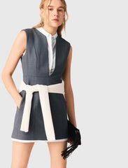 Maje On Sale / Layered-effect tailored dress
