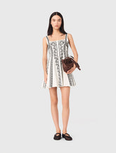 Maje On Sale / Mini embroidered strap dress