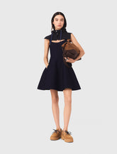 Maje New / Mini knitted babydoll dress