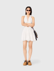 Maje Discount / Mini embroidered backless dress