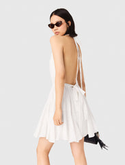 Maje Discount / Mini embroidered backless dress