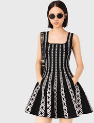 Maje Online / Mini jacquard knit dress