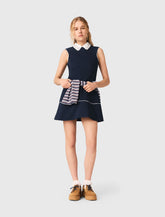 Maje Outlet / Flared dress with contrast trim