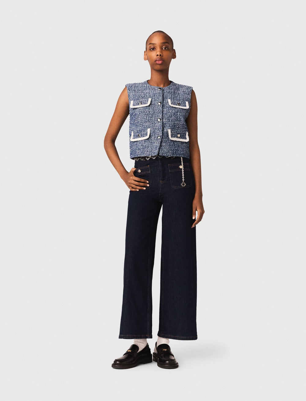Maje Sale / Tweed vest