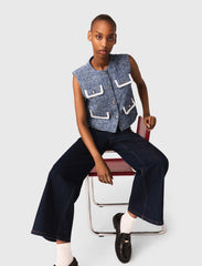 Maje Sale / Tweed vest