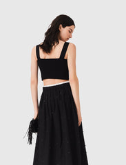 Maje New / Knitted crop top with straps
