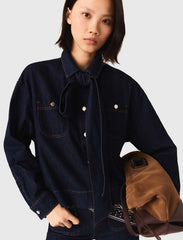 Maje Shop / Denim jacket with bow