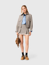 Maje Outlet / Checked bomber jacket