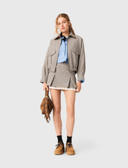 Maje Outlet / Checked bomber jacket