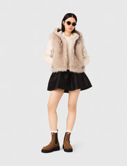 Maje Outlet / Short faux fur jacket