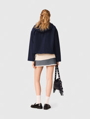 Maje Online / Hooded windbreaker with rhinestones