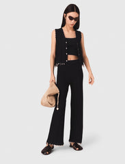 Maje Outlet / Jewelled knit trousers