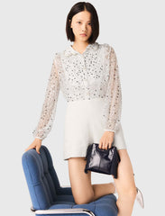 Maje Shop / Sequin Tweed Jumpsuit