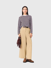 Maje On Sale / Wide-leg cotton pants