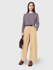 Maje On Sale / Wide-leg cotton pants