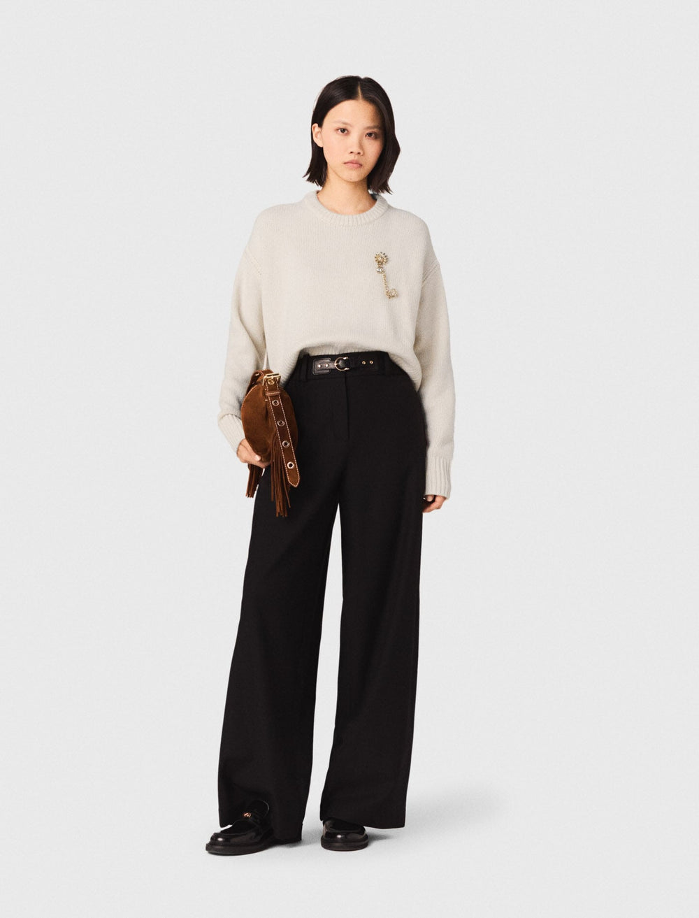 Maje Outlet / Wide-leg suit trousers