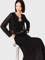 Maje Discount / Rhinestone knit cardigan