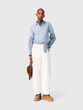 Maje On Sale / Cropped sweater with rhinestones