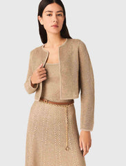 Maje Online / Rhinestone knit cardigan