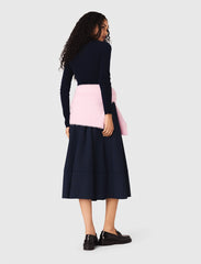 Maje Shop / Polo collar ribbed sweater